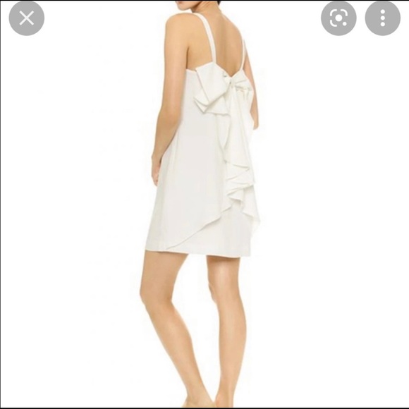 CLUB MONACO DAVIE DRESS - Size 2 - white dress mini - Picture 1 of 5